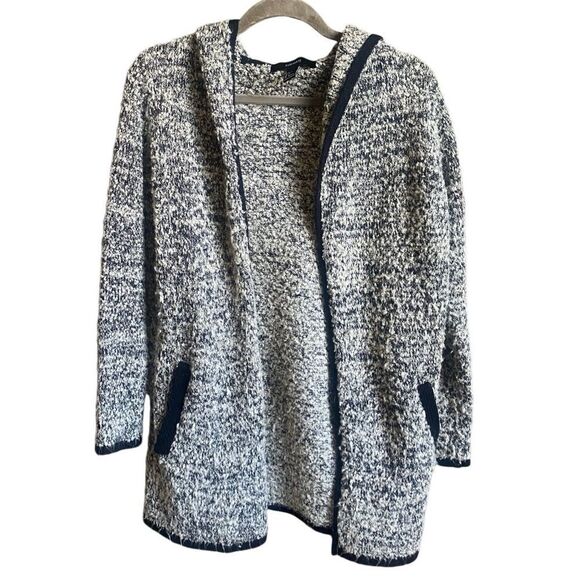 Forever 21 Gray Knit Open Cardigan with Pockets and Hood. Size Small. - Picture 1 of 7
